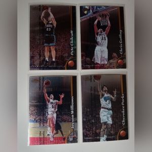 Four 1999 Topps Finest Basketball Cards